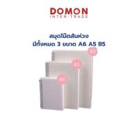 ราคา สมุดโน๊ตสันห่วง ปกใส เส้นกริด เส้นจุด ไม่มีเส้น มีเส้น เลกเชอร์ สมุดตาราง A5 / A6 / B5 70แผ่น (22272308095)
