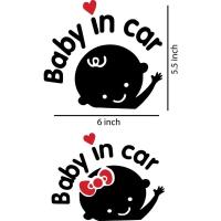 ราคา S916 Baby In Car / Baby on board Sticker (53553613960)
