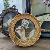 ราคา กรอบรูปทองวินเทจ รูปแบบฝรั่งเศสอเมริกัน รูปทรงกลม หรูหราเบา กรอบรูปเรซินแสดงภาพ (41002743796)