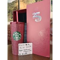 ราคา พร้อมส่ง Starbucks 25th Pink Bling Cold Cup 16 oz แก้ว สตาร์บัคส์ (18884084603)