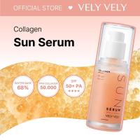 ราคา [VELY Vely] Collagen Sun Serum SPF 50+PA++++ 30ml, คอลลาเจนโมเลกุลต่ํา, ต่อต้านริ้วรอย, Triple Functional, 6 berry Complex, ไฮโดรไลซ์คอลลาเจน 50,000 ppm (26401455657)