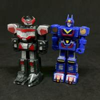 ราคา หุ่นยนต์ขบวนการ 5 สี เซ็นไต โรโบ Santai Robo Dino Megazord, Sun Vulcan Robo งานของเล่นเก่า ยุค90s (ชุด 2 ตัว) (40075179135)