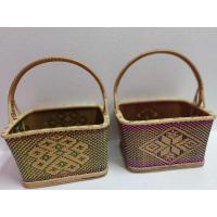 ราคา ตระกร้าหวาย เสริมไม้ไผ่ ย้อมสี ตะกร้าหวายทรงสี่เหลี่ยม แปดเหลี่ยม ทรงกลมขนาดใหญ่ ตะกร้าไปวัด ตะกร้าจ่ายตลาด ตะกร้าสาน (13620720321)