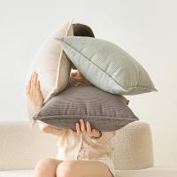 ราคา สีทึบผ้าลูกฟูกหมอนเอวหมอนปกผ้าลูกฟูกหมอนปกสไตล์ที่ทันสมัยห้องนั่งเล่นโซฟาเบาะโดยไม่ต้องบรรจุ (28389815150)