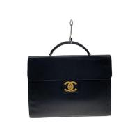 ราคา CHANEL Handbag Coco Mark caviar skin Briefcase leather Black plain Direct from Japan Secondhand (54304015561)