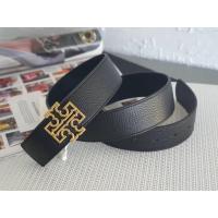 ราคา Tory Burch Britten 1.5" Reversible Logo Belt Pebble Leather (19651987882)