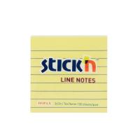 ราคา กระดาษโน้ตกาวในตัว มีเส้น STICK'N #21054 ขนาด 3x3 นิ้ว สีเหลืองพาสเทล (PC) (16301529038)