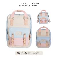 ราคา DOUGHNUT รุ่น Macaroon สี Cream x Iceberg x Sakura 3 ขนาด 16L / 7L / 1L กระเป๋าเป้โดนัท สารพัดช่องจัดเก็บ อะไหล่หนังแท้ (40201956206)