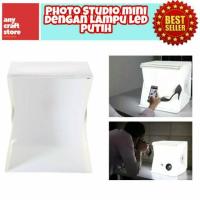 ราคา Putih Mini Photo Studio พร้อมไฟ LED - สีขาว (24835601660)