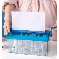 ราคา เครื่องทําลายเอกสารแบบแมนนวลใช้งานง่าย 1 ชิ้นสําหรับแผ่น A4/a6 | การออกแบบแบบตัดไขว้ประหยัดพื้นที่ฐานกันลื่น | ไอดีลสําหรับสํานักงาน (46350736987)