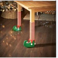 ราคา ✨ผ้าคลุมขาเก้าอี้คริสต์มาส 4 ชิ้นสําหรับชุดผ้าคลุมขาโต๊ะคริสต์มาสสีเขียว 2017 ร้อน (54701122793)