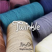 ราคา เชือกเอ็นนิ่ม NingSiri Twinkle (มีวีดีโอสอนถัก) ไหมพรม สำหรับถักหมวก กระเป๋า โครเชต์ (5627003887)