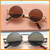 ราคา แว่นกันแดดกรอบโลหะทรงกลม สไตล์วินเทจเรโทรคลาสสิคสำหรับผู้ชายและผู้หญิง (24582393837)