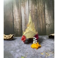 ราคา ชฎา ใบลานสานขนาดเล็ก สีใบลานธรรมชาติ (21012109295)