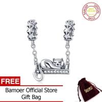 ราคา ❤ BAMOER เงินสเตอร์ลิงเครื่องรางแมวดาวน่ารักจี้สร้อยข้อมือและสร้อยคอ DIY ของขวัญคริสต์มาส Scc85 (42273568614)