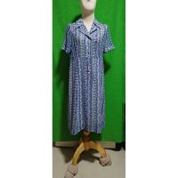 ราคา ชุดเดรส สีน้ำเงินกระดุมหน้าแขนสั้นมีซับในผ้าชีฟอง อก 40 เอว 34 สะโพก 39 ยาว 41 งานมือสอง 1592 (42568250759)