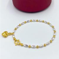 ราคา สร้อยข้อมือ2กษัตริย์ น้ำหนัก2สลึง ทองโคลนนิ่ง สร้อยข้อมือผู้หญิง ทองชุบ ทองปลอม 0175 (41823398084)