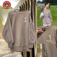 ราคา เสื้อแขนยาวสเวตเตอร์คอกลม Looney Tunes ลาย Bug Bunny ของแท้มือสอง (28677495657)