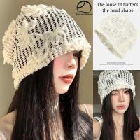 ราคา หมวกไหมพรมถักมือแบบโปร่ง หมวกลายดอกไม้สไตล์เกาหลี พร้อมส่งในไทย หมวกผู้หญิง หมวกปักชื่อ หมวกโครเชต์ (40676747857)