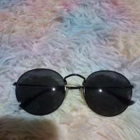 ราคา แว่นกันแดดทรงกลมสีดำแนววินเทจ Rayban (24184775806)
