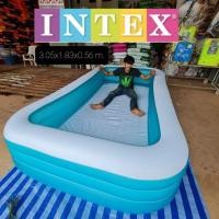 ราคา สระ INTEX ของแท้ ✔สระว่ายน้ำเป่าลม สระเป่าลม intex ขนาด 3 เมตร 3.05x1.83x0.56 เมตร (3617251266)