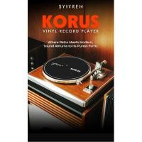 ราคา Syitren KORUS Vinyl Turntables เครื่องเล่นแผ่นเสียง Bluetooth Transmission Belt-Drive Turntable 2-Speed,เครื่องเล่น LP วินเทจ (48352284441)