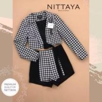 ราคา ชุดเซตเสื้อสูทกับกางเกงขาสั้น งานป้าย Nittaya ไซส์ S (40523795367)
