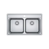 ราคา Franke อ่างล้างจานแบบติดตั้งบนเคาน์เตอร์ รุ่น BCX620-35/35 (29273662993)