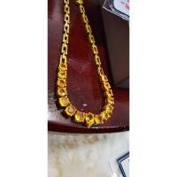 ราคา สร้อยข้อมือบุษราคัมซีลอนเผาเก่า (20276339027)