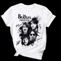 ราคา ที-เชิ้ตเพลงวง THE BEATLES 24s หนา สำหรับผู้ชายและผู้หญิง สีขาว ที-เชิ้ตเดอะบีเทิลส์ (28686236763)