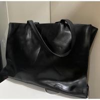 ราคา กระเป๋าหนังถือสีดำหนังแท้ใหม่มาก (22580140145)