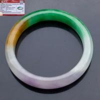 ราคา กำไลหยกพม่าแท้ 3 สี ฮก ลก ซิ่วเส้นผ่าศูนย์กลาง 57 มิล พร้อมใบเซอร์จากสถาบันBGL. (42670864523)