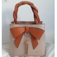 ราคา กระเป๋าPIMMY หน้าโบว์ สีน้ำตาล2โทน (9341498604)