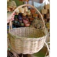 ราคา ตะกร้าลูกจันทร์ ตะกร้าหวาย ตะกร้าหวายแท้ ใบเล็ก 7.5 นิ้ว ใบใหญ่ 12 นิ้ว กระเช้า กระเช้าใส่ผลไม้ ใส่ไข่ ตะกร้าหวายลูกจัน (21577648849)
