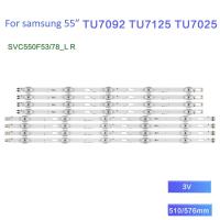 ราคา 8 ชิ้น/เซ็ตทีวี backlight strip สําหรับ Samsung 55 นิ้ว UA55TU7000G UA55TU7000GXXP ชุดเดิม (25730244439)