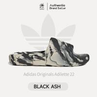 ราคา ฟิกเกอร์ ,พร้อมส่ง Adidas Originals Adilette 22 Black ash ของแท้100% (29056031511)
