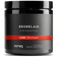 ราคา Toniiq Ultra High Strength Bromelain 500mg - 3600 GDU/Gram 120 caps Highly Concentrated and Bioavailable (29234631608)
