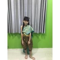 ราคา ชุดไทยเด็ก สไบลูกไม้+โจงผ้าไหมแพรวา 1-12ขวบ (6065364987)
