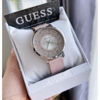 ราคา สายหนังสีชมพูลายดอกดาห์เลีย ✨ นาฬิกา Guess GW0529L1 DAHLIA PINK (25782318250)