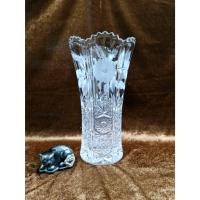 ราคา แจกันคริสตัลเจียระไนผสมกัดลายใบสูงใหญ่...แจกันคริสตัลยุโรป...สวยสมบูรณ์ไม่มีตำหนิ (25250902013)