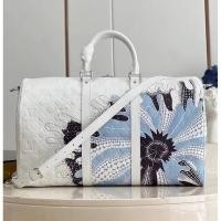 ราคา Louis Vuitton M21678 x YK Keepall 50 กระเป๋าสะพายข้าง (50154410313)