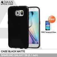 ราคา Ultraslim Samsung Galaxy S6 (5.1") | เคสนิ่ม Black Matte + ฟรีกระจกนิรภัย (43507670643)