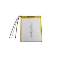 ราคา 3.7V แบตเตอรี่ลิเธียมโพลิเมอร์แบบชาร์จได้ 3000mAh 11.1Wh 357090 Li-po NTC 3-Wires Thermistor สำหรับ (54751213810)