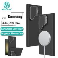 ราคา Nillkin CamShield Silky ProP เคสโทรศัพท์ แม่เหล็ก สําหรับ Samsung Galaxy S24 Ultra เคสโทรศัพท์ กล้อง ฝาพับ ซิลิโคนเหลว กันกระแทก ฝาหลัง (16397095463)