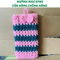 ราคา [GENUINE]กระเป๋าโทรศัพท์ไหมพรมยืดหยุ่น ขนาด 6x16,5cm ใส่ 13prm,,, (48302713077)