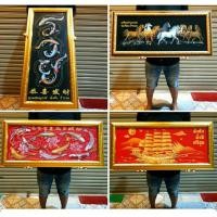 ราคา กรอบรูป กรอบรูปติดผนัง ม้ามงคล ปลามงคล เรือสำเภาจีน ปลาเลข8 ปลามังกร รูปรวย มังกรทอง รูปภาพติดผนัง ติดผนังมงคล ฮวงจุ้ย (24872763300)