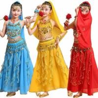 ราคา เครื่องแต่งกายอินเดียสำหรับเด็กผู้หญิง เดรสสไตล์อินเดียสำหรับเด็ก ชุดอินเดียเด็ก (56401168931)