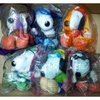 ราคา Mcdonald's Happy Meal Toys, ตุ๊กตาผ้า Snoopy Peanuts 6 ตัว (ของใหม่ ในแพ็ค) (11409009523)