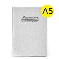 ราคา สมุดโน๊ต ปกกากเพชร ขนาด A5 สมุดบันทึก Happiness diary glitter notebook (6317907468)