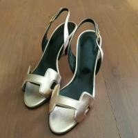 ราคา แท้รองเท้าส้นสูงHermes ไซร์37 ใหม่เอี่ยมสีเหลือบทองชมพู (16974608641)